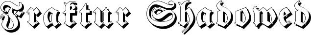 Fraktur Shadowed