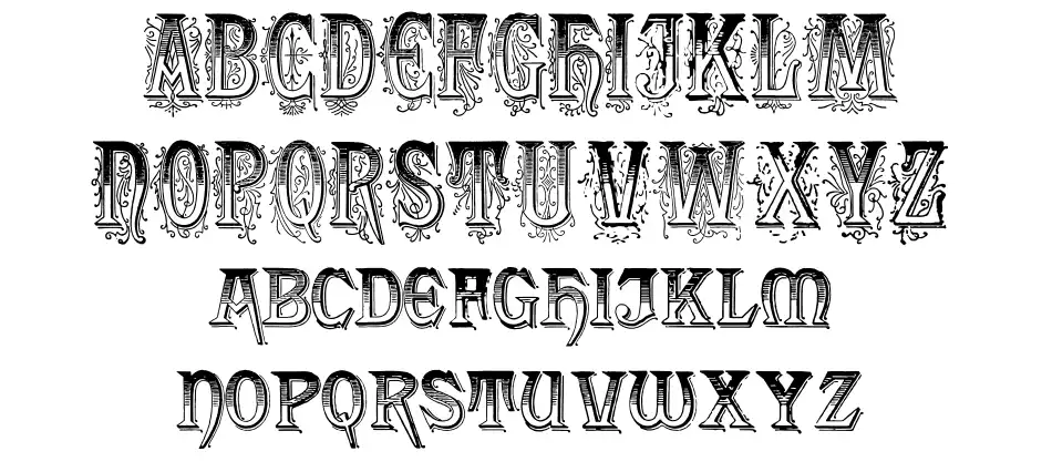 Fresco the Jackson Образец Fresco the Jacksonfont specimens
