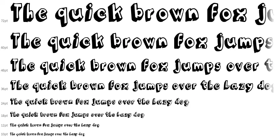 Funny Barberfont waterfall