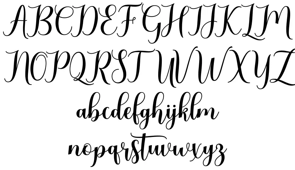 Gladiolus Displayfont specimens