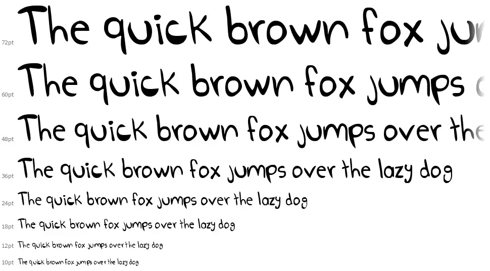 Go Boom!font waterfall