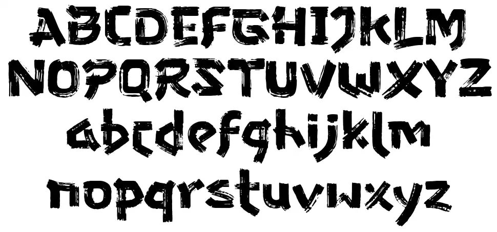 Gozarufont specimens