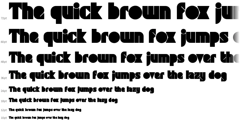 Grafika Type.3font waterfall