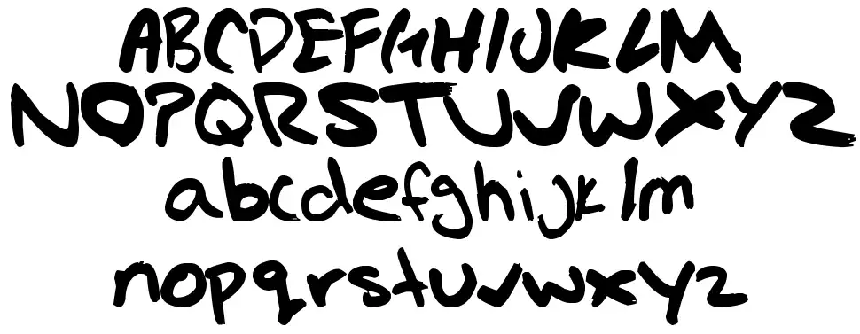 Gregs handfont specimens