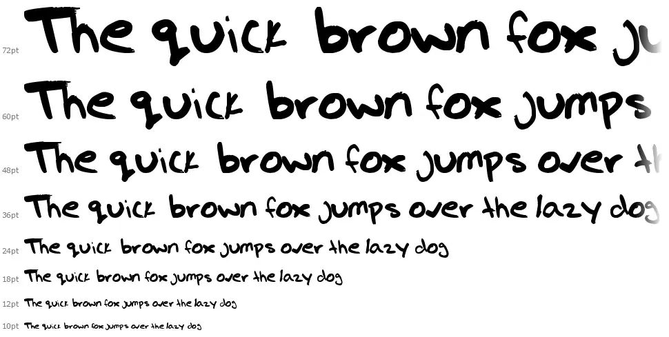 Gregs handfont waterfall