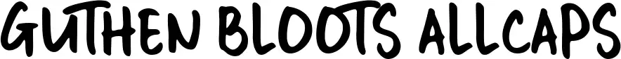 Guthen Bloots Allcaps
