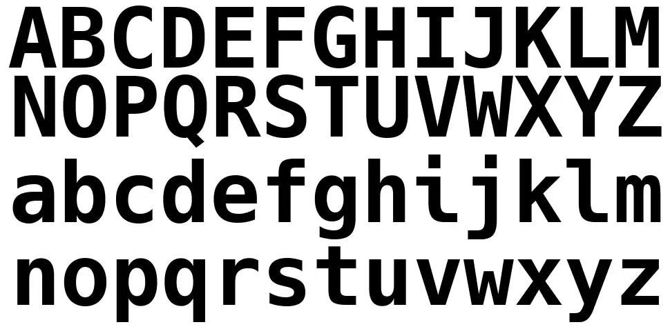 Hackfont specimens