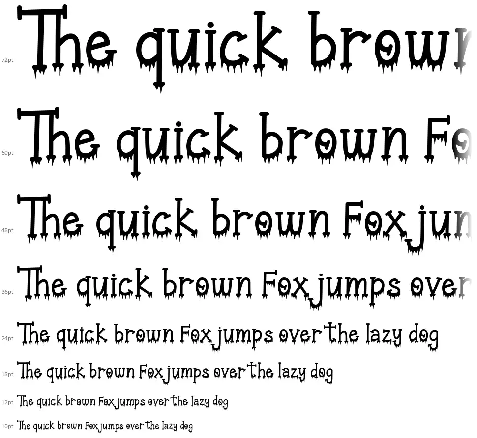Halloween Festivalfont waterfall