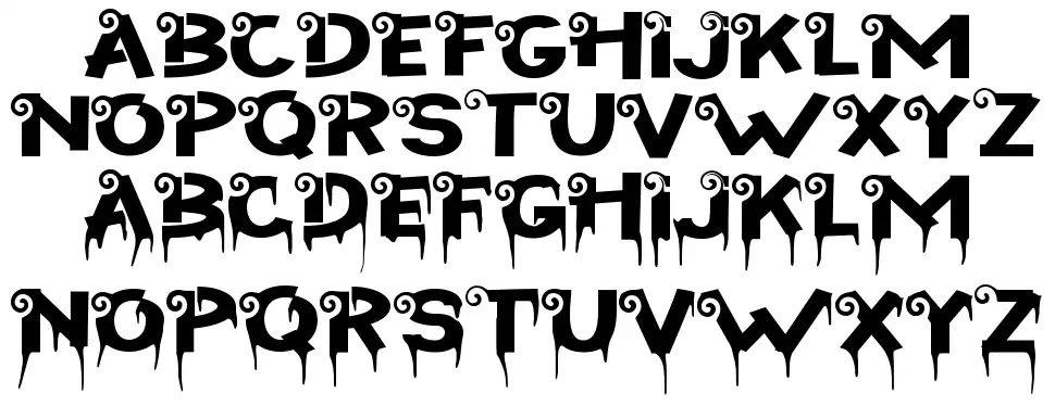 Halloween Kingdomfont specimens