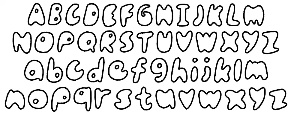 Ham Is Cutefont specimens