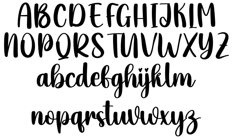 Handcraftfont specimens