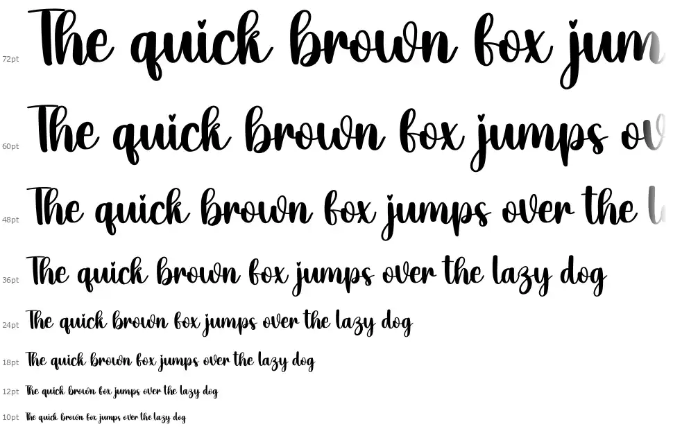 Handcraftfont waterfall