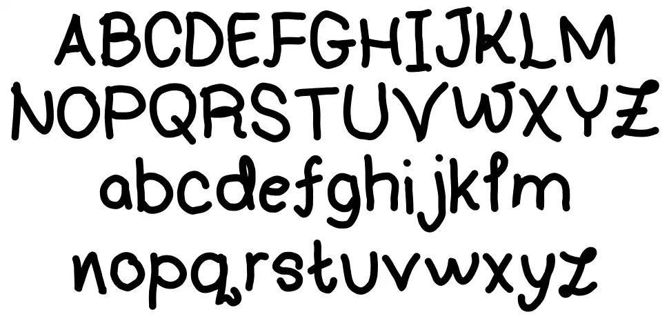 Handwriting 4 by CAfont specimens