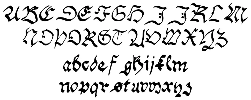 Handwriting Schwabacherfont specimens