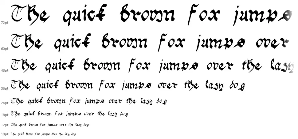 Handwriting Schwabacherfont waterfall