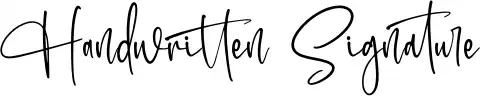 Handwritten Signature