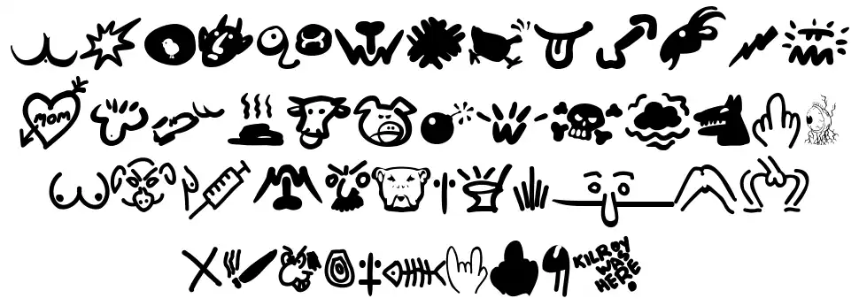 Hard Talkfont specimens