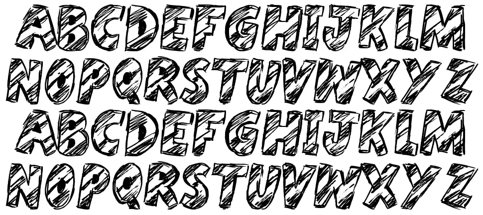 Harristoonfont specimens