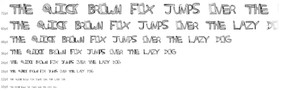 HeavyWeightfont waterfall