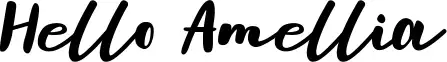 Hello Amellia