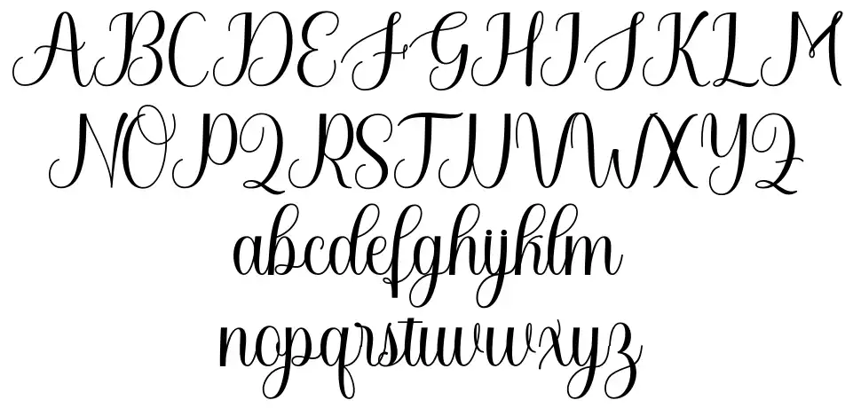 Hello Belovedfont specimens