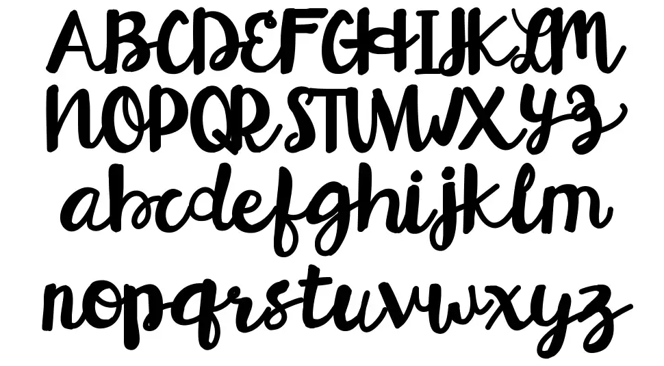 Hello Esli Scriptfont specimens