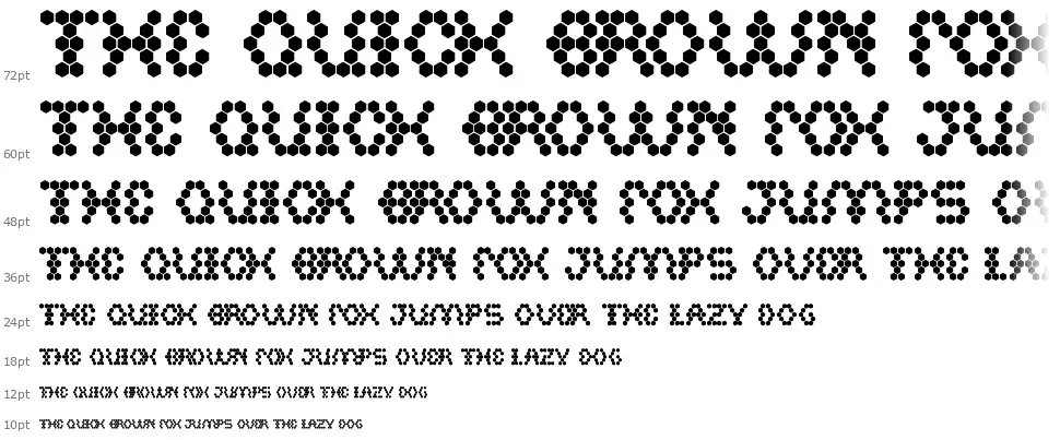 Hexagonalfont waterfall