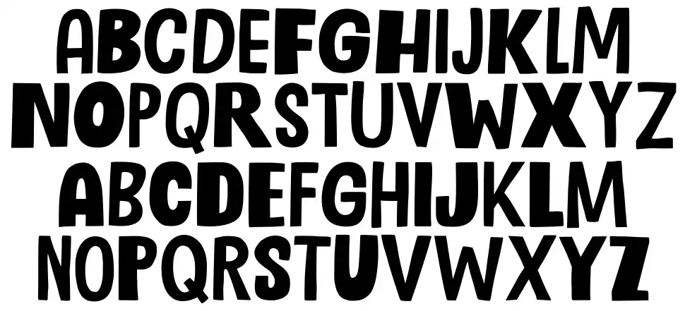 Holistic Haircutfont specimens