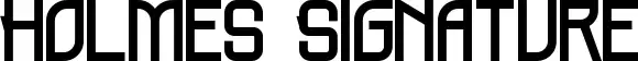 Holmes Signature