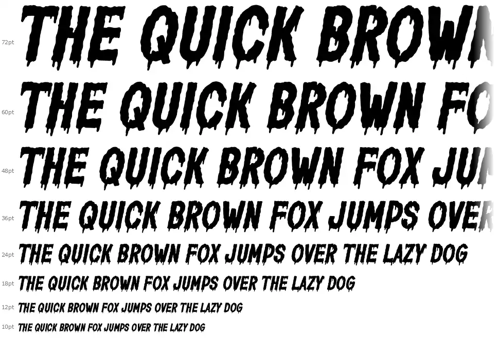 Horror Corpsfont waterfall