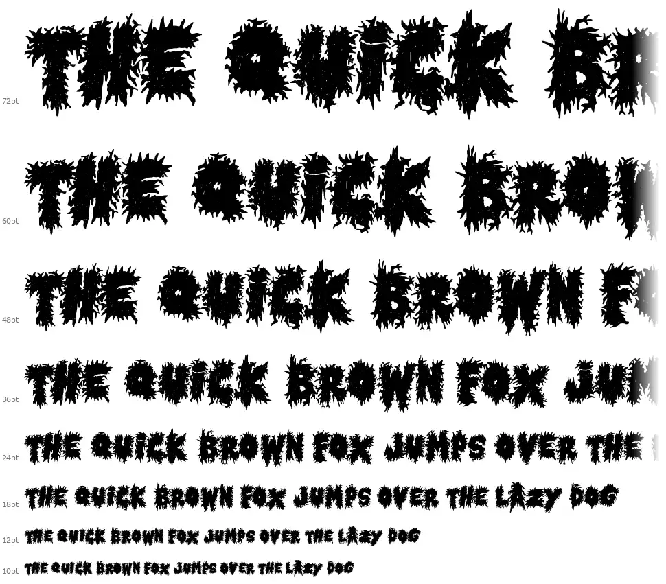 Horror Metalfont waterfall