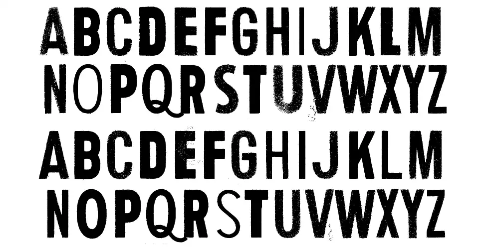 Human Errorfont specimens