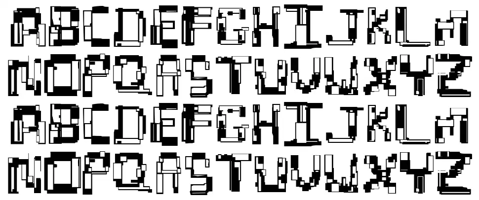 Hydrogenfont specimens
