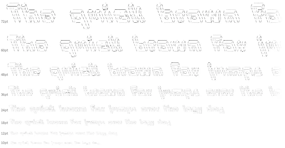 Internerdfont waterfall