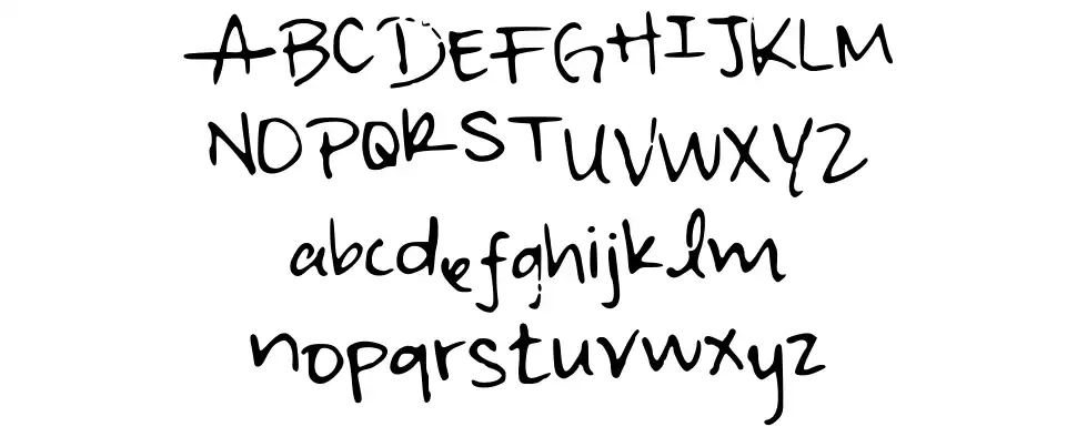 Irisisweirdfont specimens
