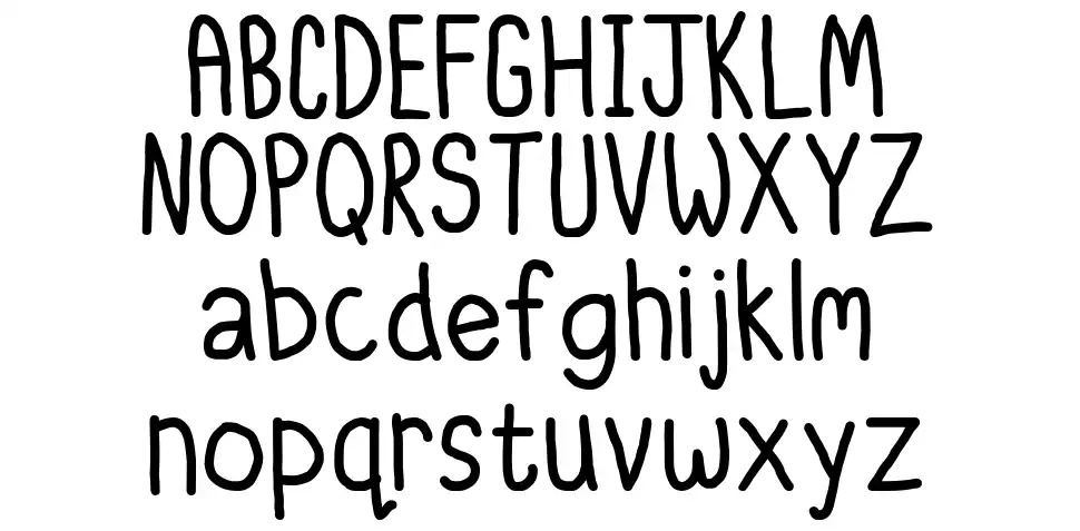 Itty Bitty Notebookfont specimens