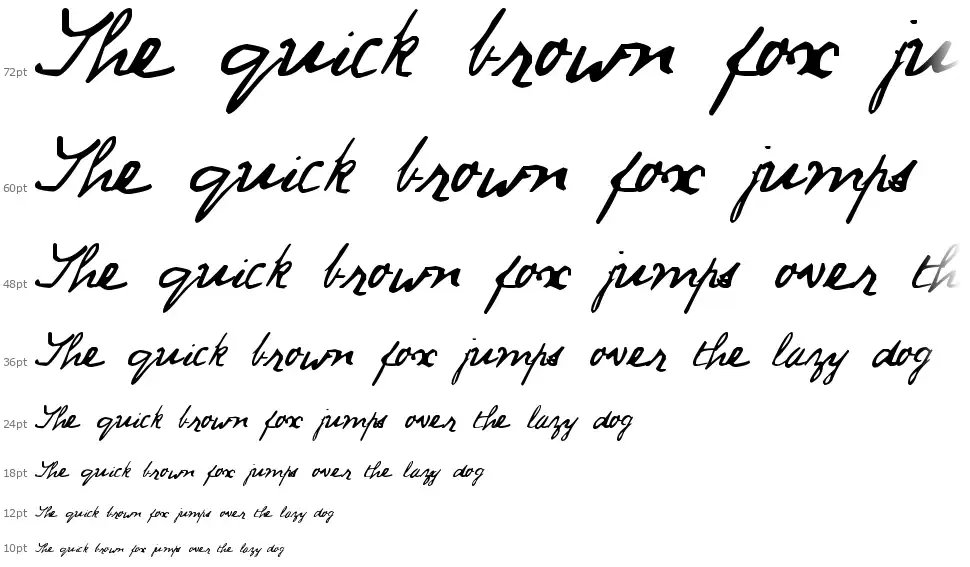 Jack Ripper Handfont waterfall
