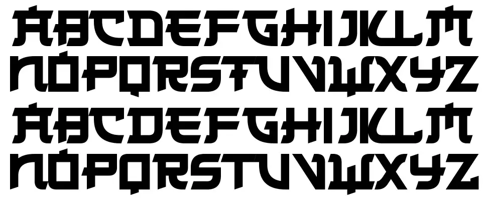 Japanese 2020font specimens
