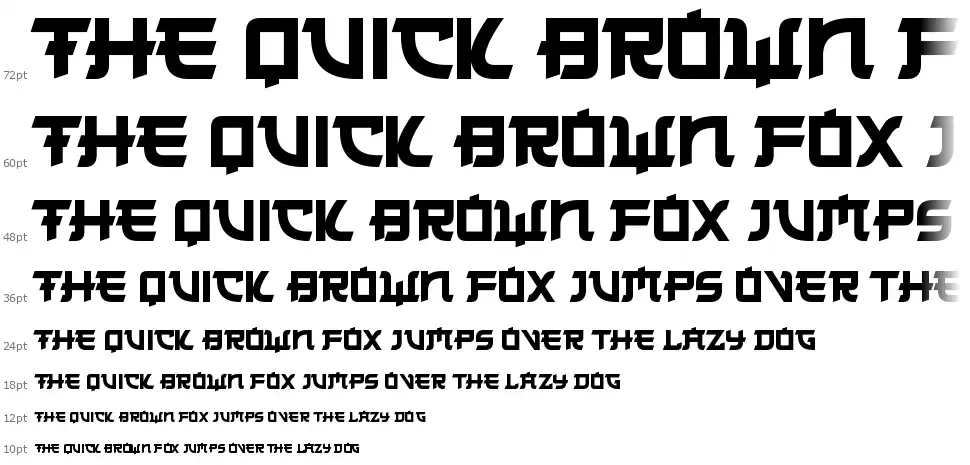 Japanese 2020font waterfall