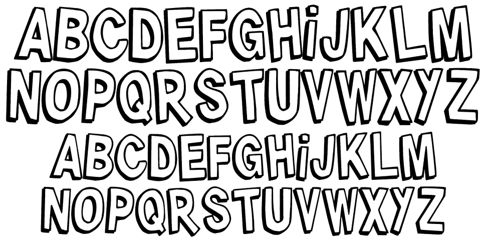 Jerantet 1977font specimens