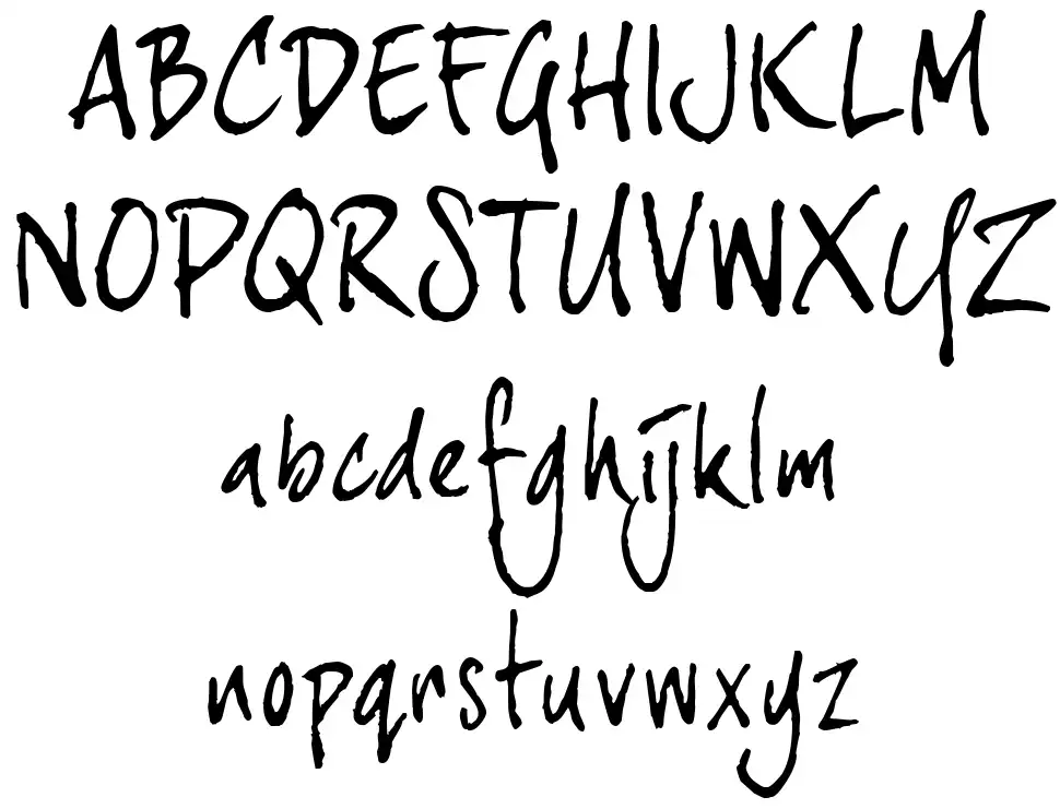Joe Hand 3font specimens