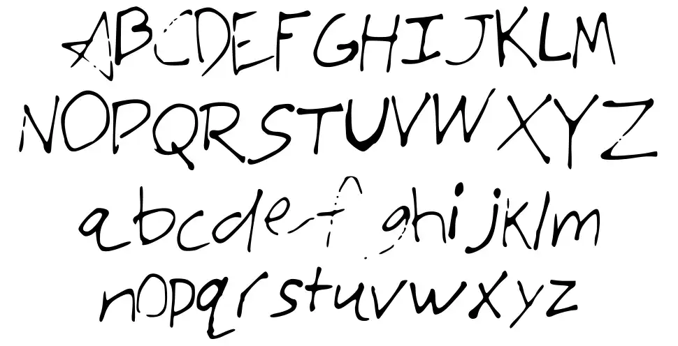 JTs Very Amazing Fontfont specimens