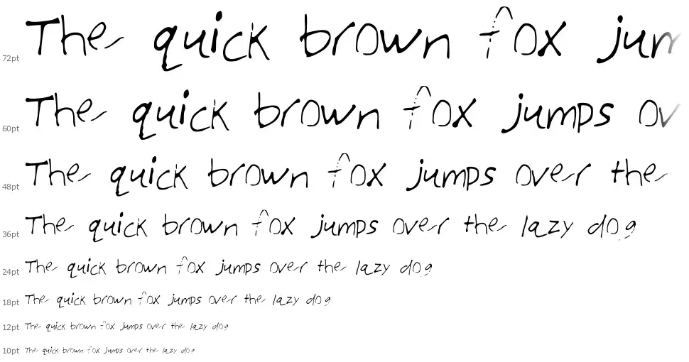 JTs Very Amazing Fontfont waterfall