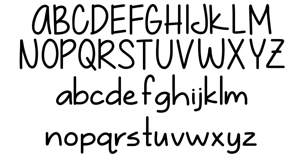 Just Gotta Smilefont specimens