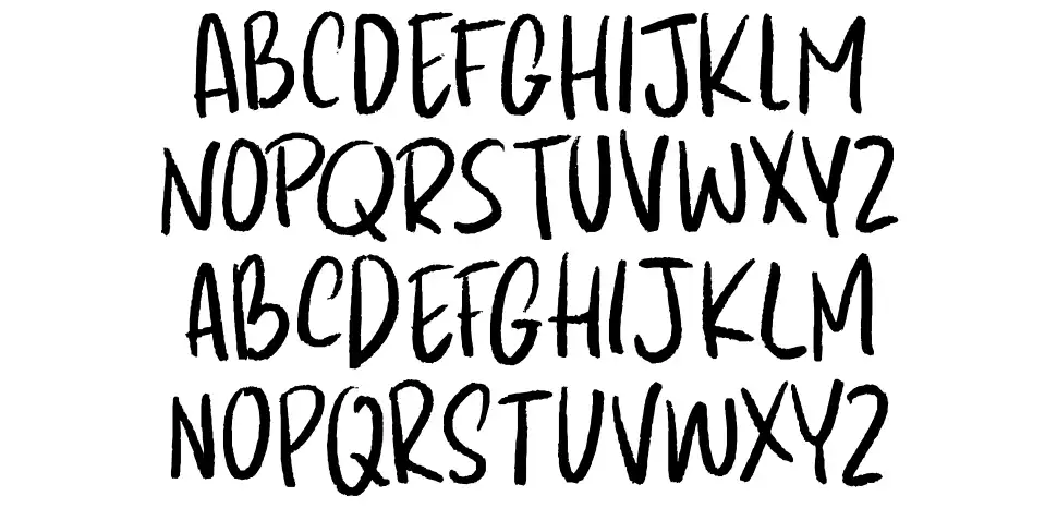 Kapsalon Pencilfont specimens