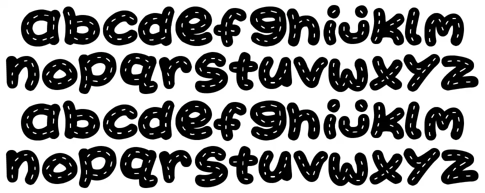 Kawaii Stitchfont specimens