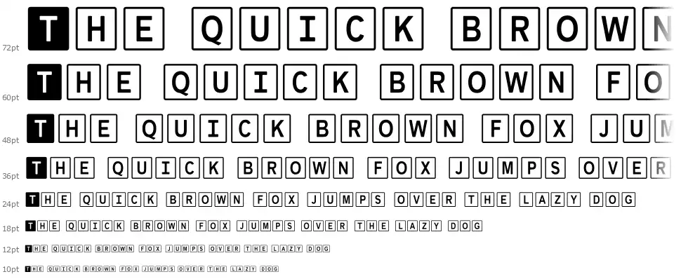 KazyCase Scrabblefont waterfall