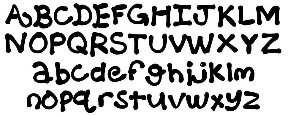 KB Balloon Animalfont specimens