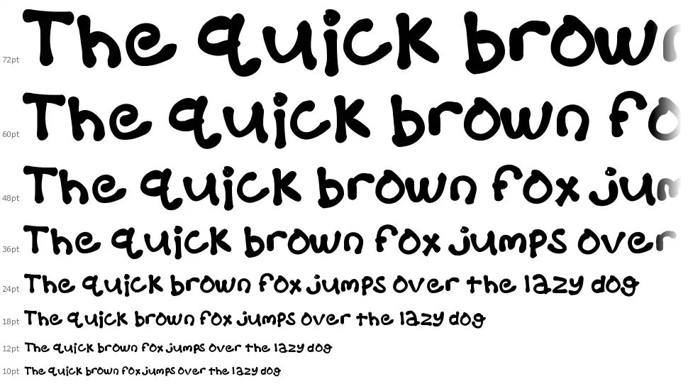 KB Balloon Animalfont waterfall