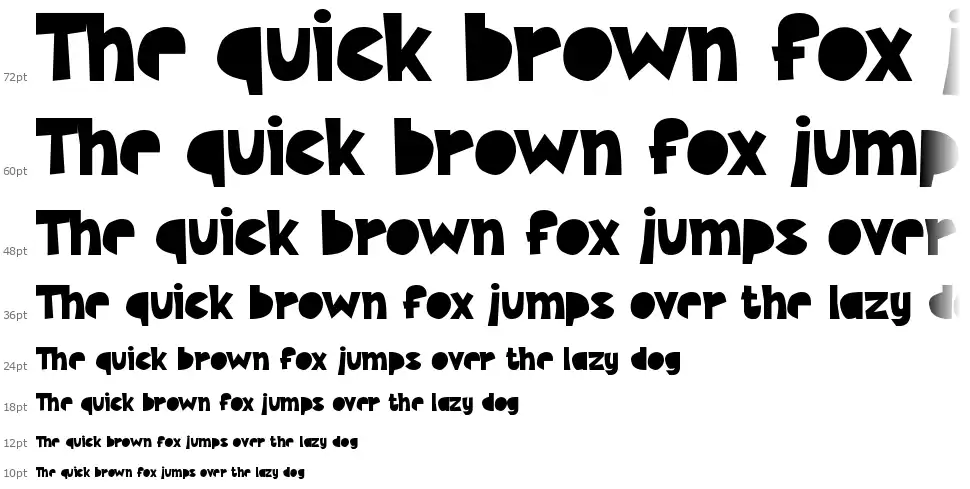 Kids Cutfont waterfall